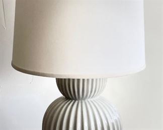 Grey Double Gourd Table Lamp. 