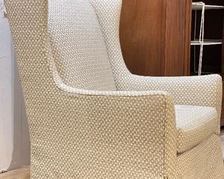 Lee Industries Swivel Wing Back Chair. Measures 30" W x 30" D x 43" H. Photo 2 of 4. 