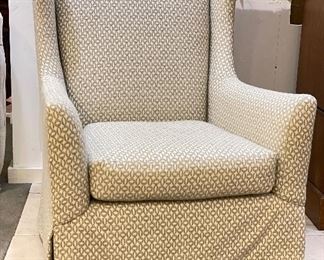 Lee Industries Swivel Wing Back Chair. Measures 30" W x 30" D x 43" H. Photo 1 of 4. 