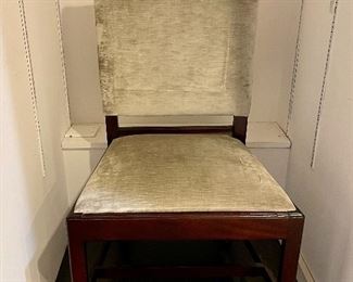 Baker Furniture Velvet Upholstered Baker Side Chair. Photo 1 of 2. 