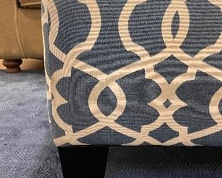 Ballard Designs Graphic Upholstered Bench. Measures 48" x 24" x 17" H. Photo 2 of 2. 