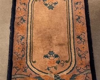 Pre Art Deco Prayer Rug. Measures 2' x 3' 9". 