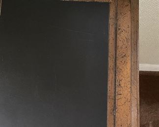 Sligh Leather-Topped Walnut Executive Desk. Measures 48” W x 28” D. Photo 2 of 3. 