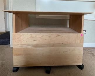 File Cabinet Side Table on Casters.