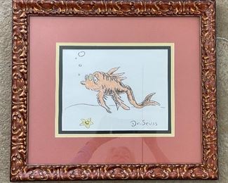 Dr. Seuss Original Artwork. Measures 7.5" x 10" Unframed. Photo 1 of 2. 