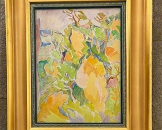 Andre Lhote, "Le Chaos De Rochers," Signed. Measures 14.57" x 10.63". Photo 1 of 2. 