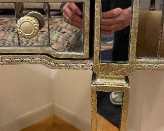 BMC Sterling Kidney Shaped Mirrored Vanity. Measures 48” W x 24” D x 30” H. Photo 2 of 3. 