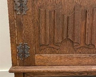 Vintage Telephone Table / Chair. Measures 48.5” W x 19” D x 27” H. Photo 3 of 3. 