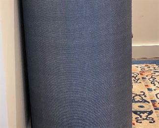 Grandin Road Denim Upholstery Three-Drawer Bureau with Nailhead Trim. Measures 36" W x 18" D x 38" H. Photo 2 of 2. 