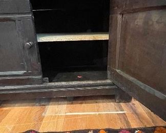 Antique Walnut Cupboard. Measures 40" W x 19" D x 26" H. Photo 2 of 2. 