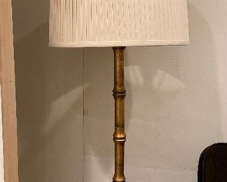 Gilt Faux Bamboo Floor Lamp. Photo 1 of 2. 