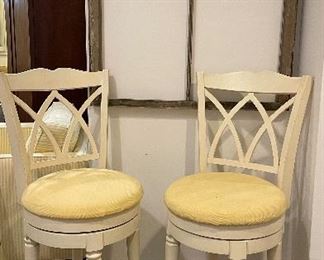 Pair of Swivel Counter Stools. 