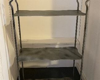 Metal 3-Shelf Etagere. Measures 24" W x 12" D x 42" H. 
