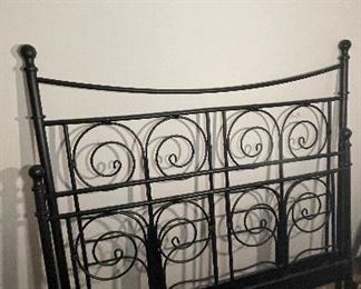 Queen Size Metal Scroll Bed Frame. 