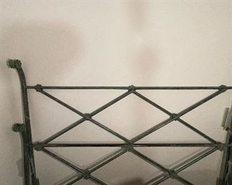 Queen Size Green Patina Metal Bed Frame. Photo 1 of 3. 
