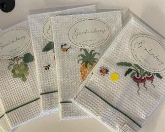 New In Package Gordonsbury Hand Embroidered Hand Towels. 