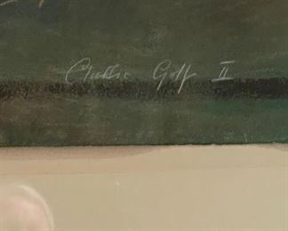 "Classic Golf II" Signed By Artist. Photo 2 of 3. 