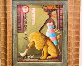 Orville Bulman, "African Woman."  Measures 9” x 7.5”