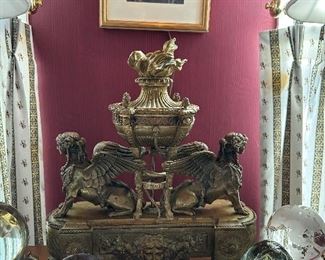 French Neo-classical style Bronze Chenet