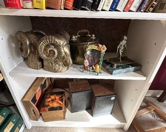  Ram Head Book Ends, Frames, Speakers, Miscellaneous Decor