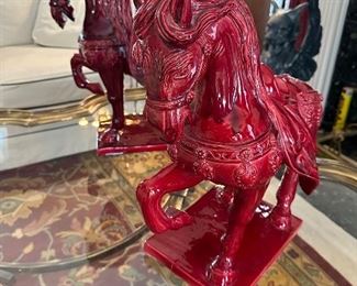 Pair of made in Italy Horse Statues appox 18.5” tall