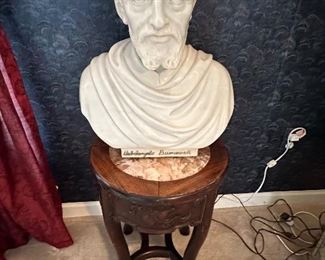 Marble Bust “Michelangelo Buonarroti” Studio Romanelli Firenze