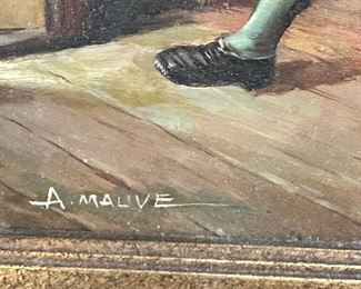 Reproduction of "The Old Man", signed Anton Mauve