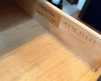 Henredon Furniture Label