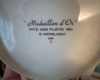 Medaillon d'Or China by Fitz and Floyd
