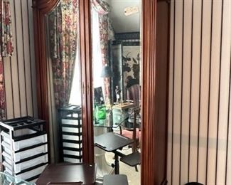 Large armoire beveled mirror approximately 8’ 4” x 58” wide 21” deep 
Does knocked down to move