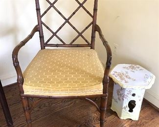 Bamboo Chair and Garden Seat