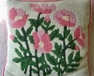 Needlepoint pillow