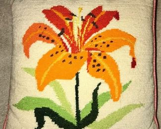 Needlepoint pillow