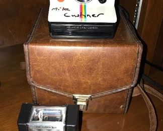 One Stop Polaroid Camera with Flat and Carrying Case