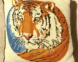 Needlepoint pillow