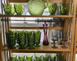 Whitehall "Cubist" Glasses in Avocado