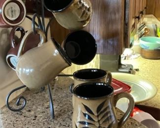 Coffee cup set / metal holder