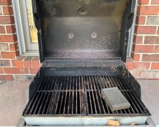 Inside of Weber grill