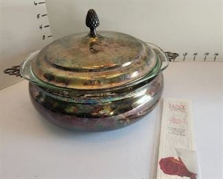 Reed & Barton silverplate covered casserole dish