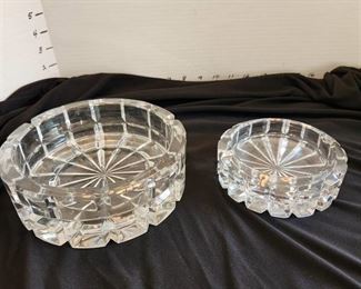 Leaded glass ashtrays