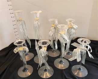 Assorted candleholders