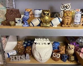 Owl collection spanning 4 decades 