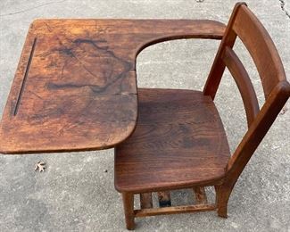 Old wooden desk from Lacey