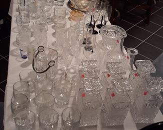 Decanters in glass