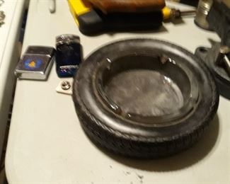 Vintage tire ash tray