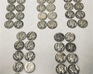 Mercury Dimes Coins