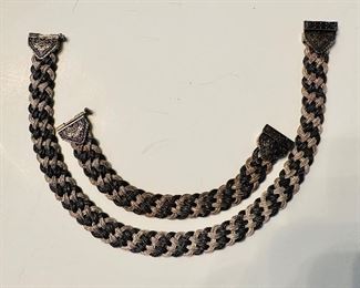 Silver bracelet and choker