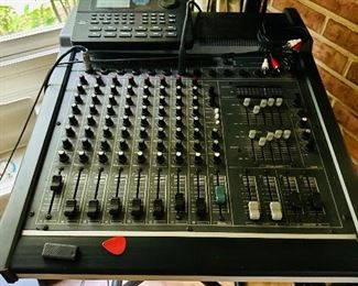 Mixer and electronic drum machine