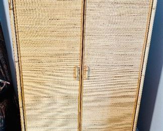 Rattan wardrobe