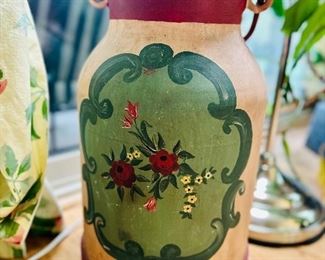 Painted milk jug